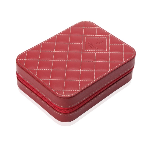 Invia Röd Etui för 4 klockor