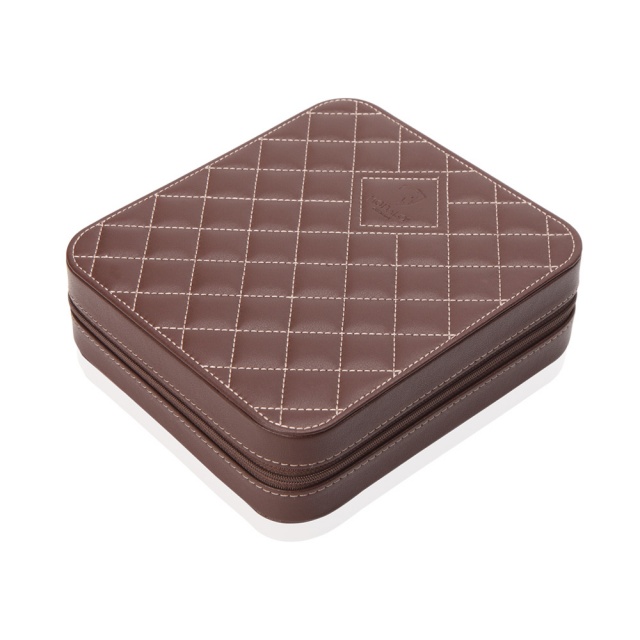 Invia Mörkbrun Etui för 6 klockor