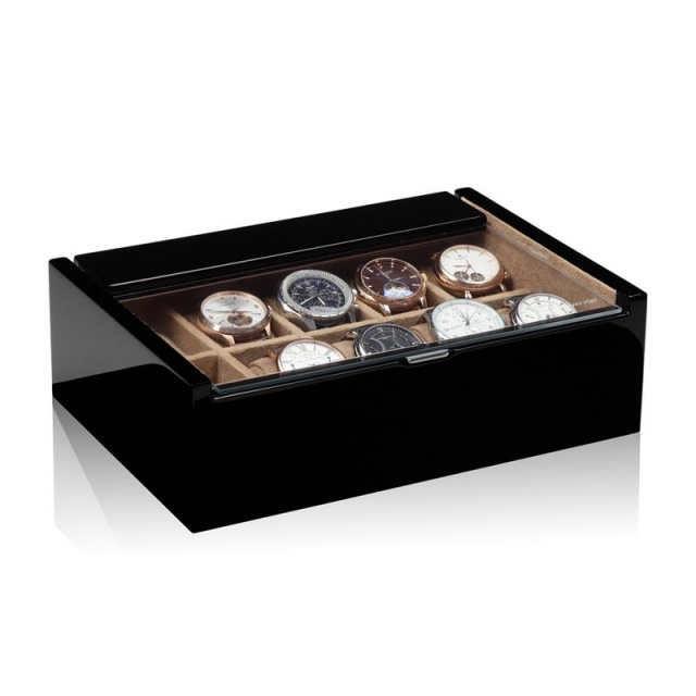 Lucia 10 Svart – Box för 10 klockor