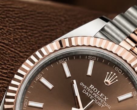 Datejust 41, Stål & Roséguld 126331 ”Brun”